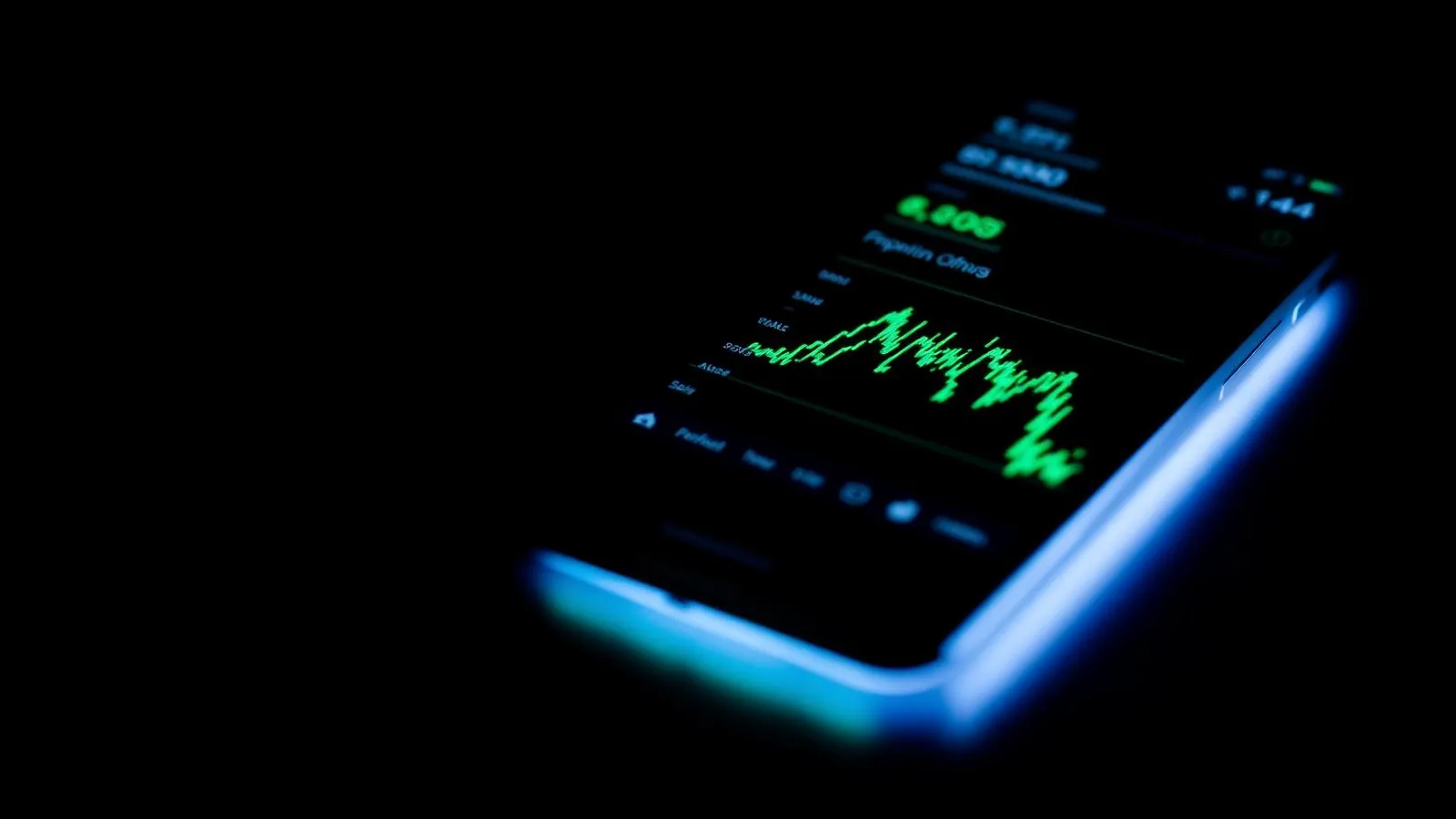 AI-powered crypto market analysis background